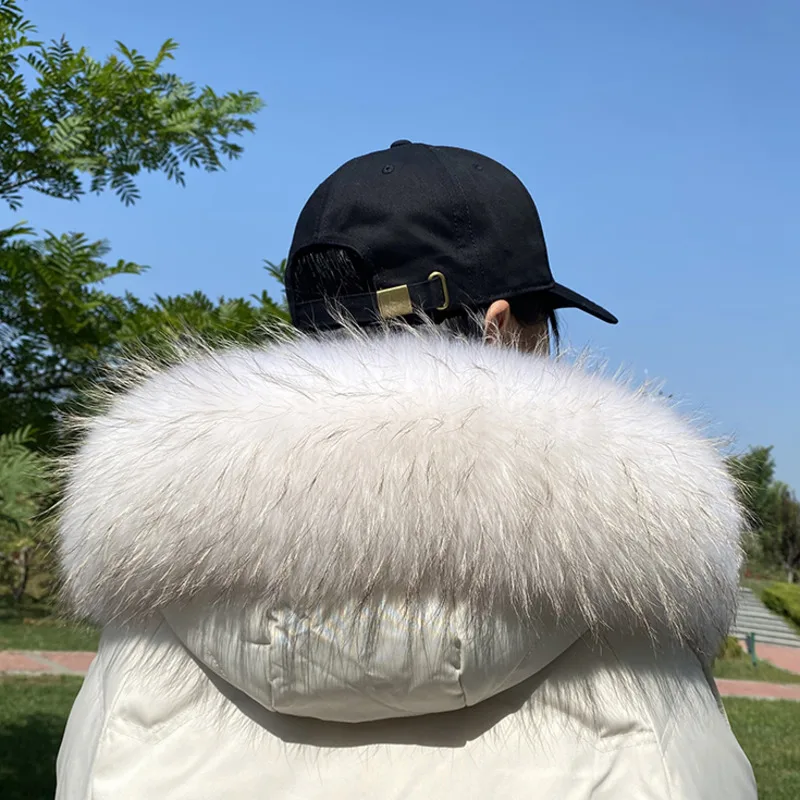 100% Natural Fur Collar for Coat Real Raccoon Fur Scarf Women Fashion Warm hood trim for Jackets Collar Female Hot Sale Shawls