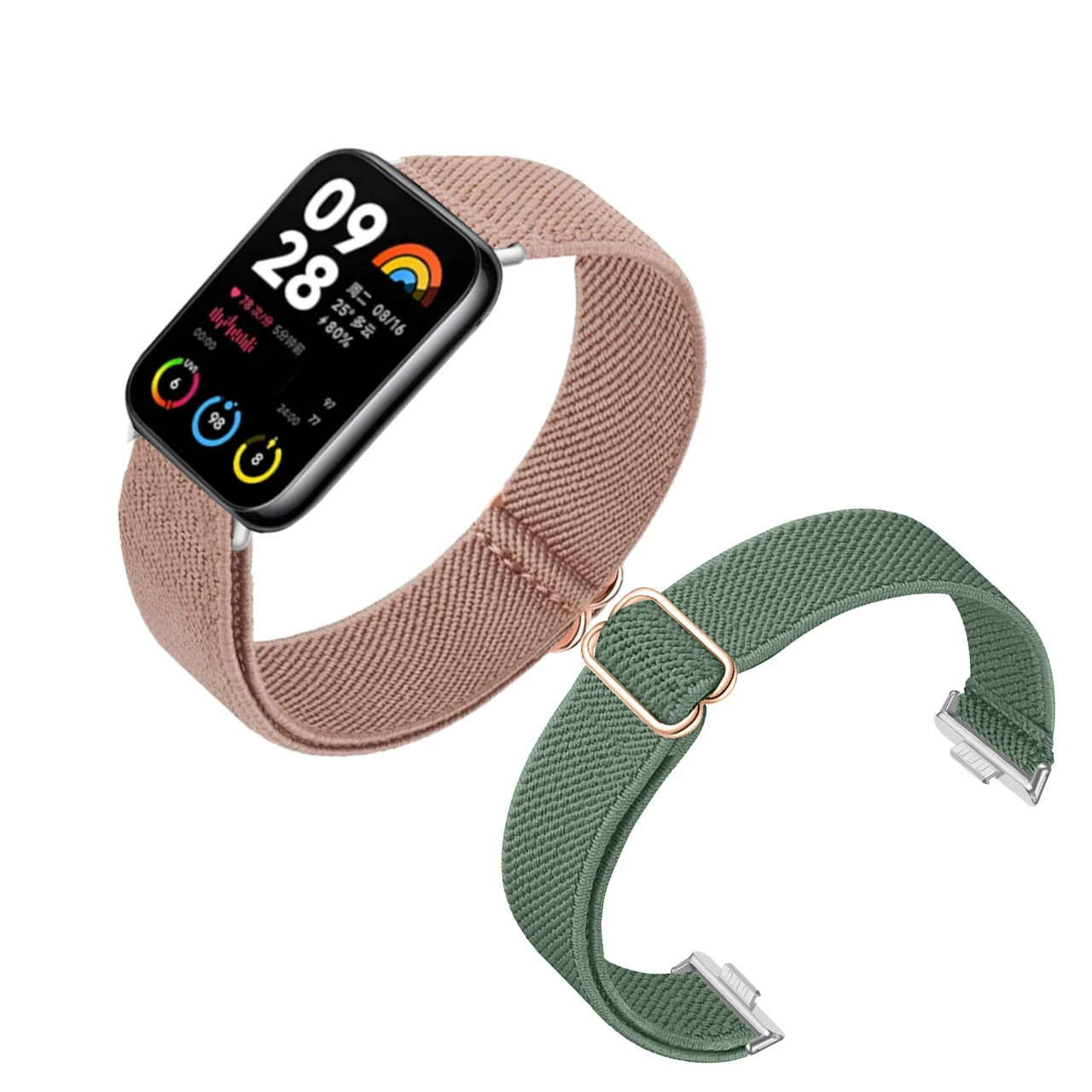 حزام حلقة مرن لشاومي مي باند ، أساور نايلون لساعة ريدمي 4 و 8 برو #2