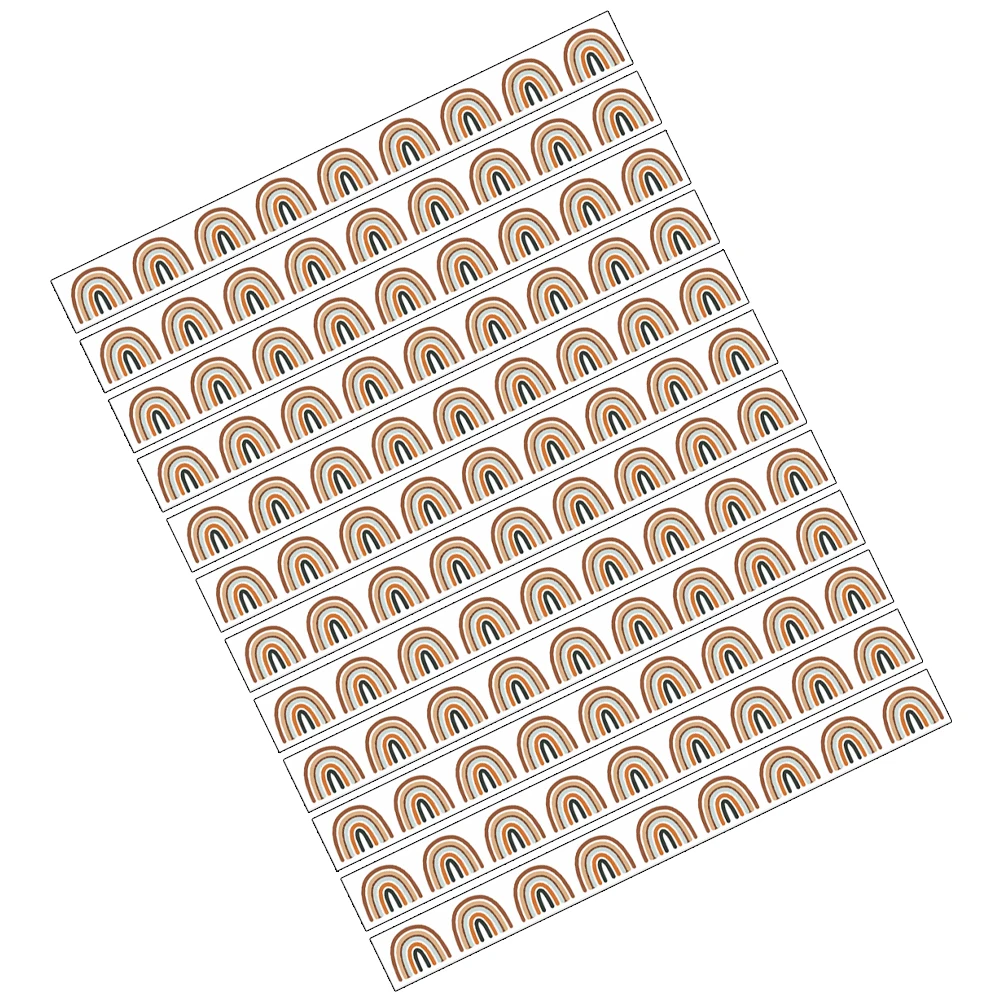 12pcs Whiteboard Stickers Magnetic Borders Decorative Strips Classroom Bulletin Board Edge Trim Wall Decor Removable