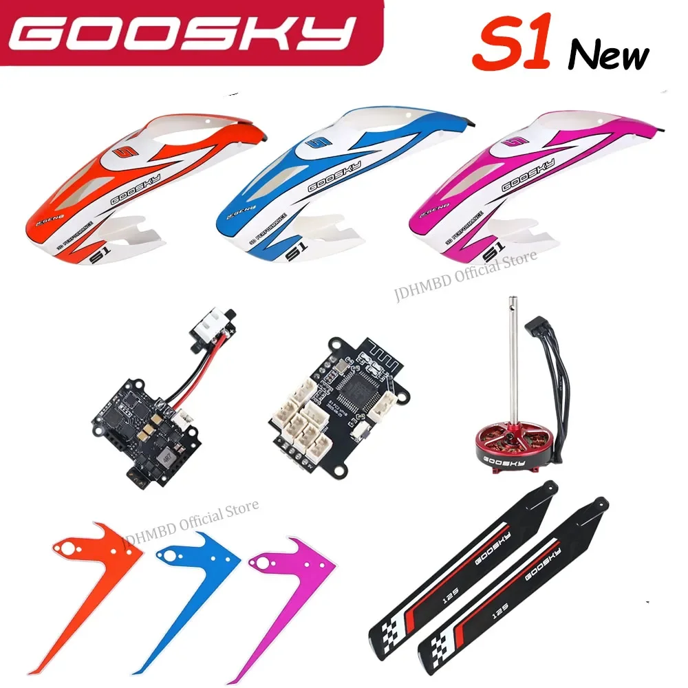 

New GOOSKY S1 Helicopter Spare Parts Canopy Main Blade Vertical Wing ESC Main Motor Flight Control Board