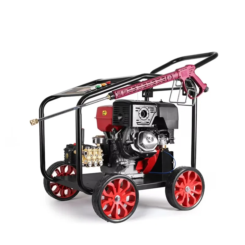 Drain Sewer Jetter Cleaner High Pressure Diesel Engine 200Bar 15HP Triplex Pump Car Wash Machine