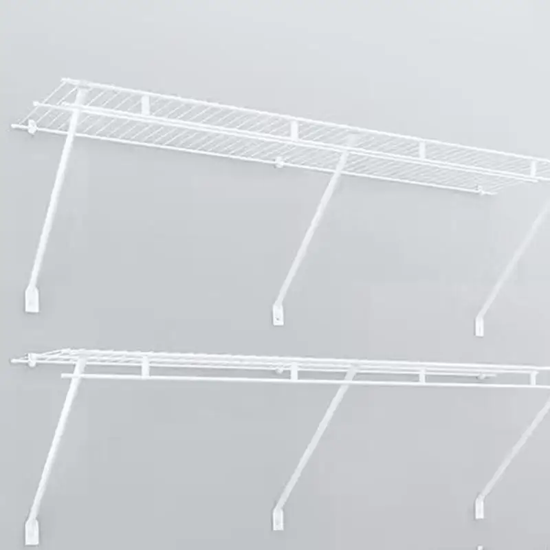 

4xfd 6pcs Практические 17 -дюймовые крепкие кронштейны из проволоки из нержавеющей стали для раствора для хранения шкафа с и
