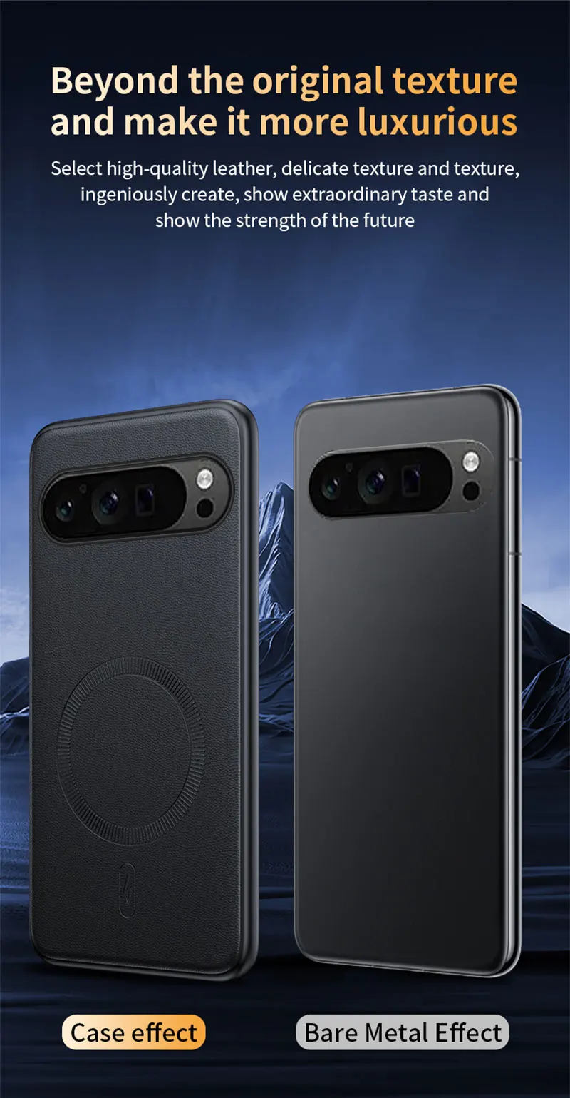 Für Pixel 9 Hülle Magnetische Leder-Schutzhülle für Google Pixel 9 Anti-Fingerabdruck Rutschfeste PC+TPU – Detail 11