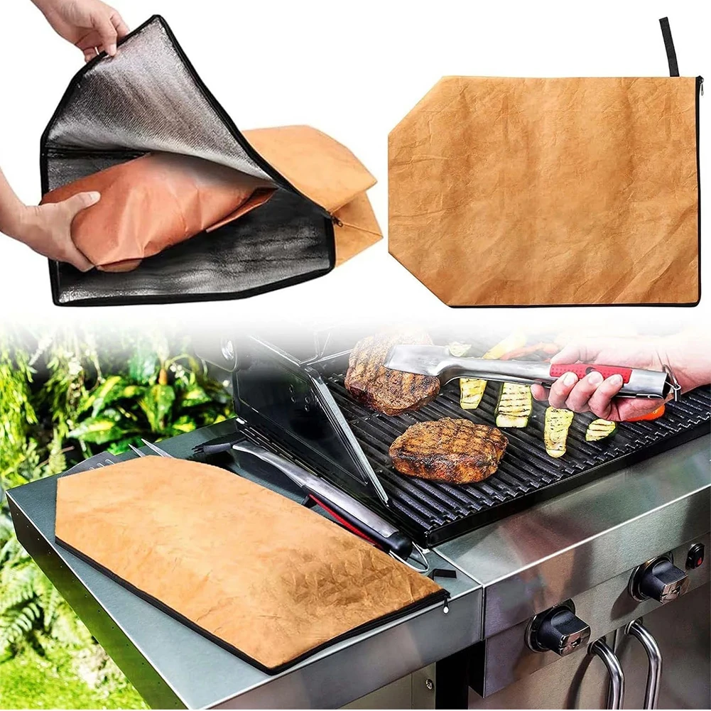 Insulated Meat Resting Bag 21in Smoker Meat Resting Blanket Reusable BBQ Accessories for Large Brisket/Beef/Turkey Gifts for Men