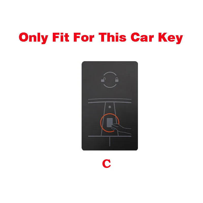 For Tesla Model Y Model 3 Car NFC Card Key Case Full Cover Shell Keychain Holder Full Protection Auto Key Decoration Accessories