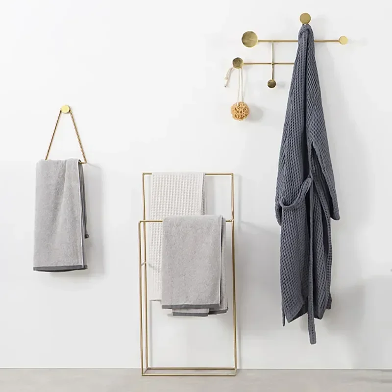 

Clothes Rack Wall Mount Portable Entrance Bathroom Clothes Rack Place Saving Wrought Iron Estantes Entrance Furniture