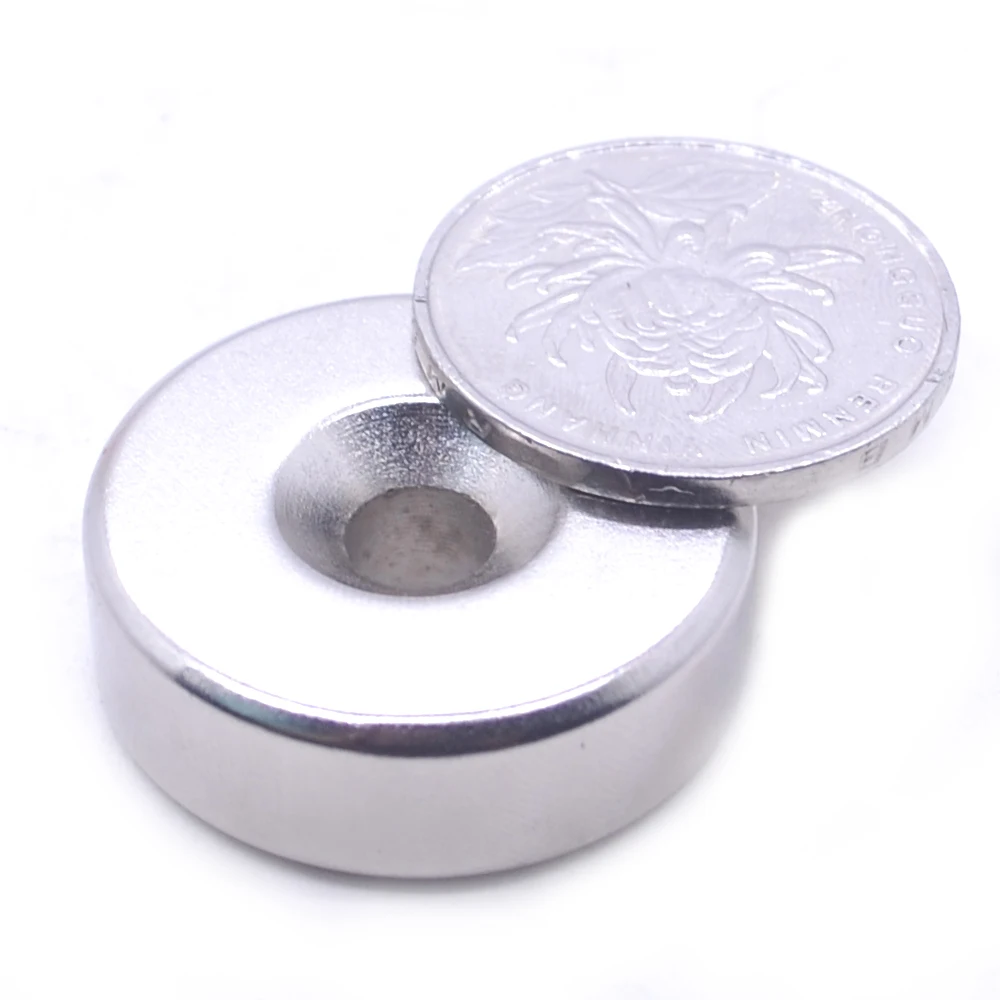 1-500Pcs 20x10-6MM Neodymium Magnet 20mm x 10mm Hole 6mm NdFeB N35 Round Super Powerful Strong Permanent Magnetic imanes Disc