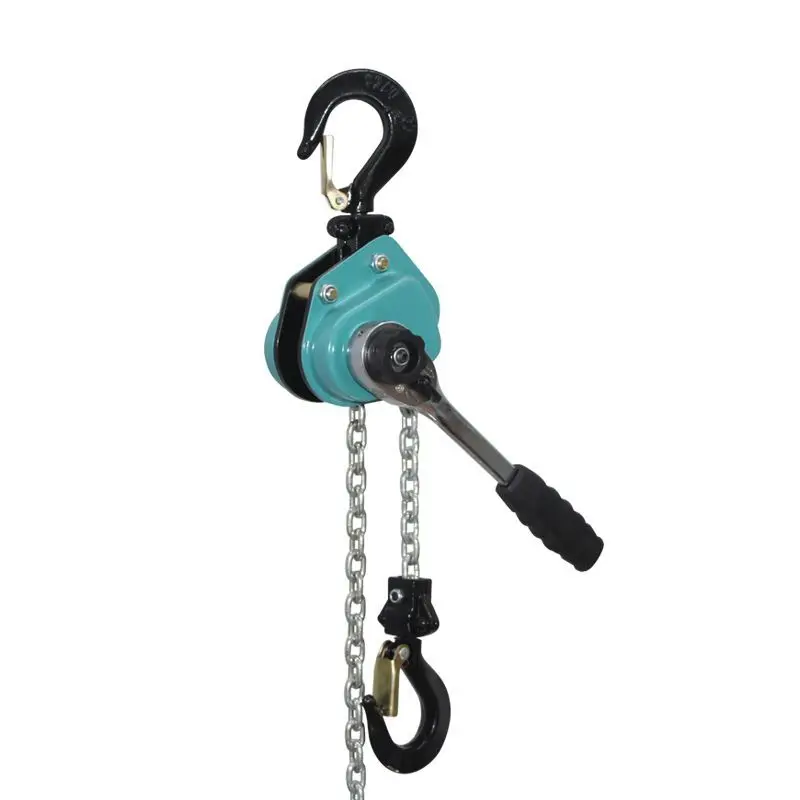 0.25T/0.5T Hand Pulled Hoist Elevator Mini Portable Manual Crane Metal Heavy Duty Lifting Tools Construction Site Hand Tool