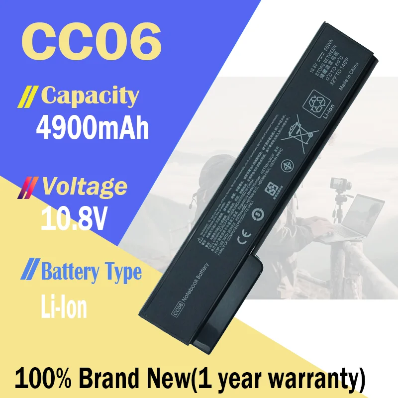 CC06 batería del ordenador portátil para HP EliteBook 8460P 8460W 8470P 8470W 8560P ProBook 6360B 6460B 6465B 6470B 6475B HSTNN-I90C HSTNN-W81C