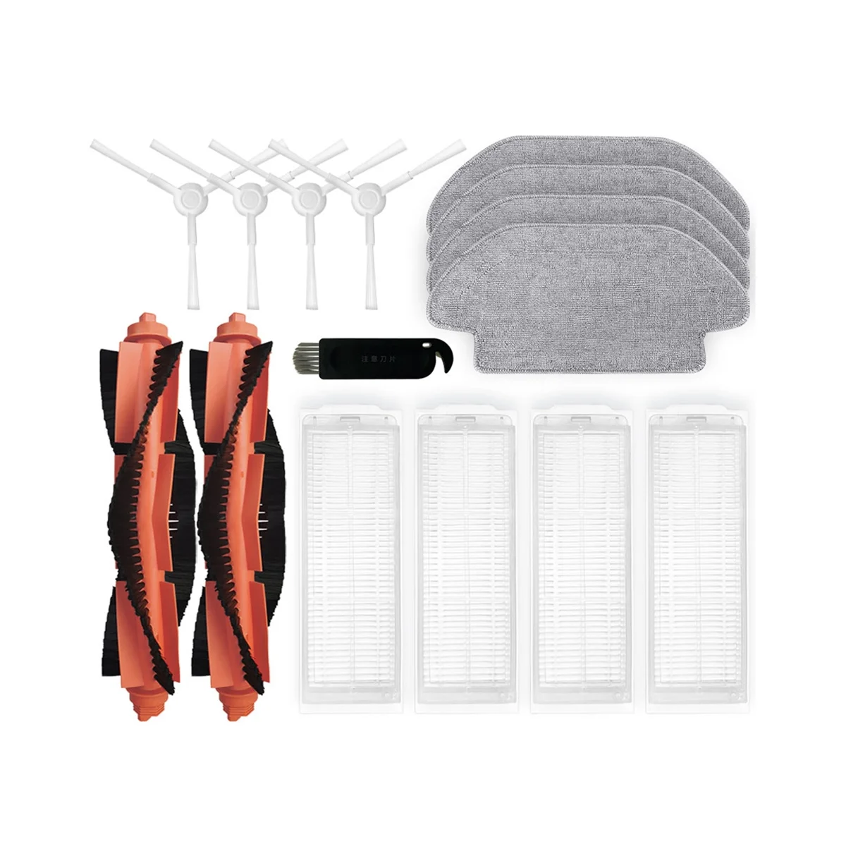 ل روبوت فراغ S12 B106GL استبدال قطع الغيار الرئيسية الجانب فرشاة Hepa تصفية ممسحة الوسادة الملحقات