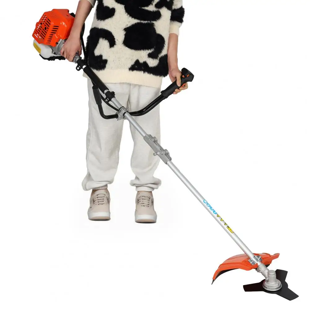 52cc Gas String Trimmer 2 in 1 Gas Powered Weed Wacker Cordless Hedge Trimmer 2-Stroke Brush Cutter with Handle Strap