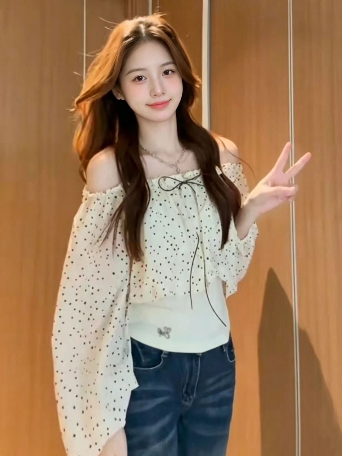 Blusa de chifón de manga larga - Wrap Blouse Chiffon reseña y precio