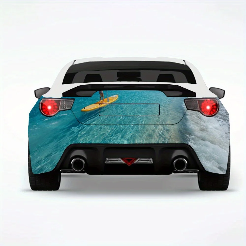 

Наклейка на посадку в море, виниловая наклейка на заднюю часть автомобиля, водонепроницаемые самоклеящиеся виниловые наклейки для хвоста и бампера автомобиля, D