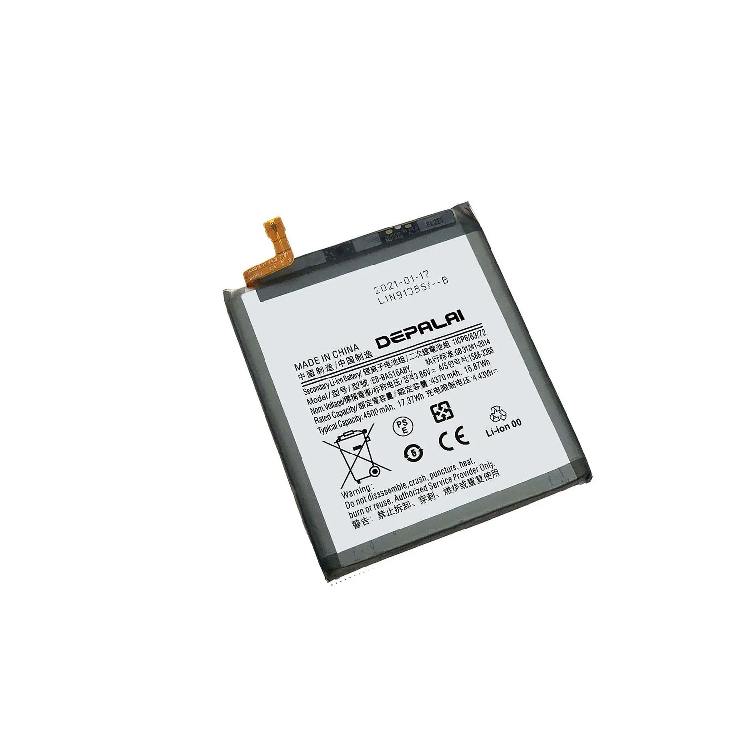 

Depalai For Samsung A51 A50 A505F A505W EB-BA515ABY EB-BA516ABY EB-BA505ABU Phone Battery
