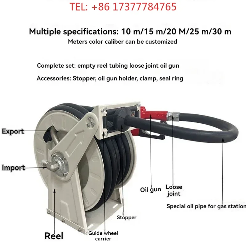 BBRefueling hine ink hose reel ful automatic refueling hose storage fire reel sprayer hose reel