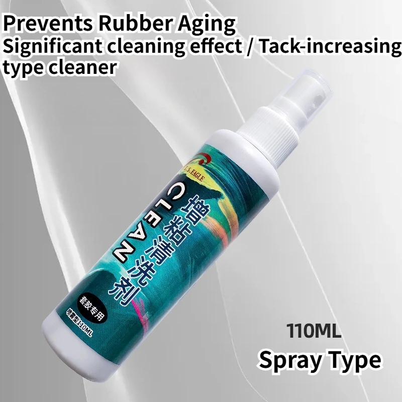 EAGLE 110ml Table Tennis Rubber Cleaner Spray Tacky Increasing & Anti-Aging Professional Cleaner for Ping Pong Racket Rubber