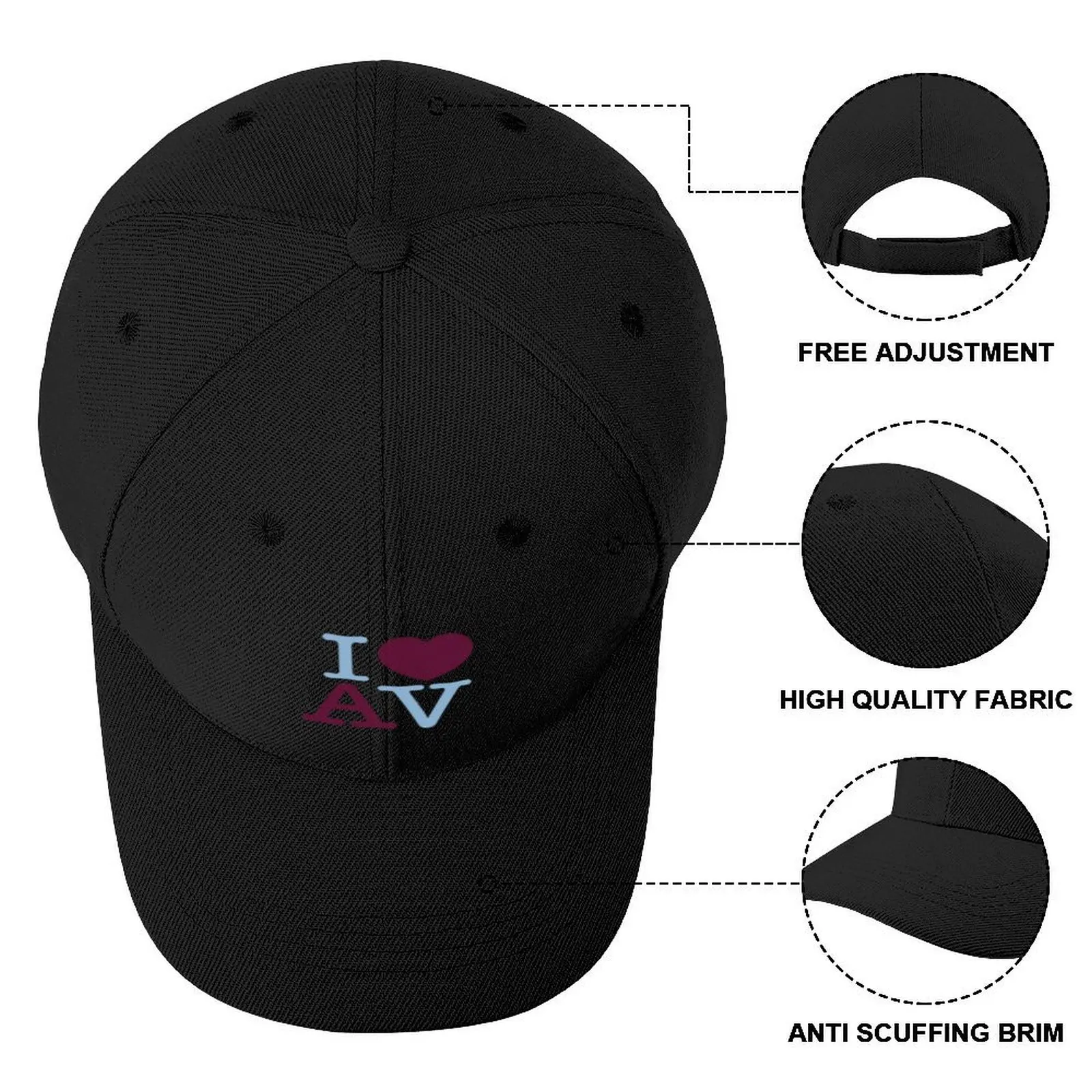 Aston Villa Gorra de béisbol sombrero para el sol Gorra de pesca Rave Ropa de golf para mujeres Hombres