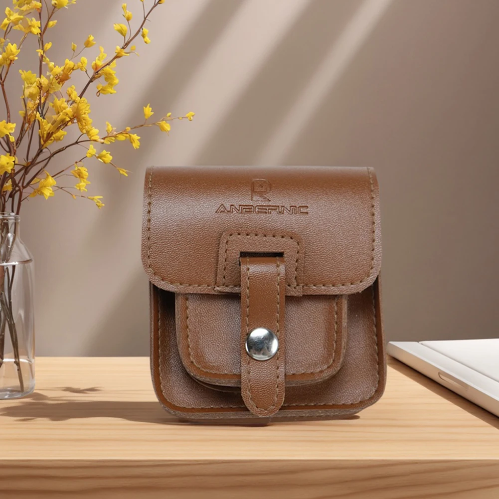 For Anbernic RG34XXSP Game Console Storage Case Anti-Scratch Leather Console Protective Bag Shockproof Outdoor Flap Storage Bag