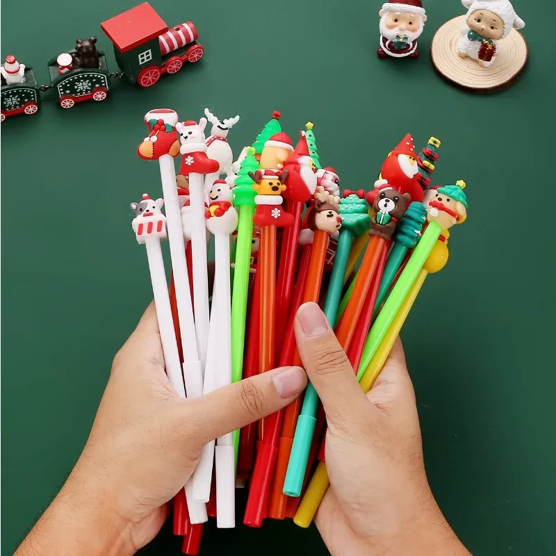 Christmas novelty cartoon gender-neutral pen, high-value Christmas activities share small gifts, student prizes, gifts