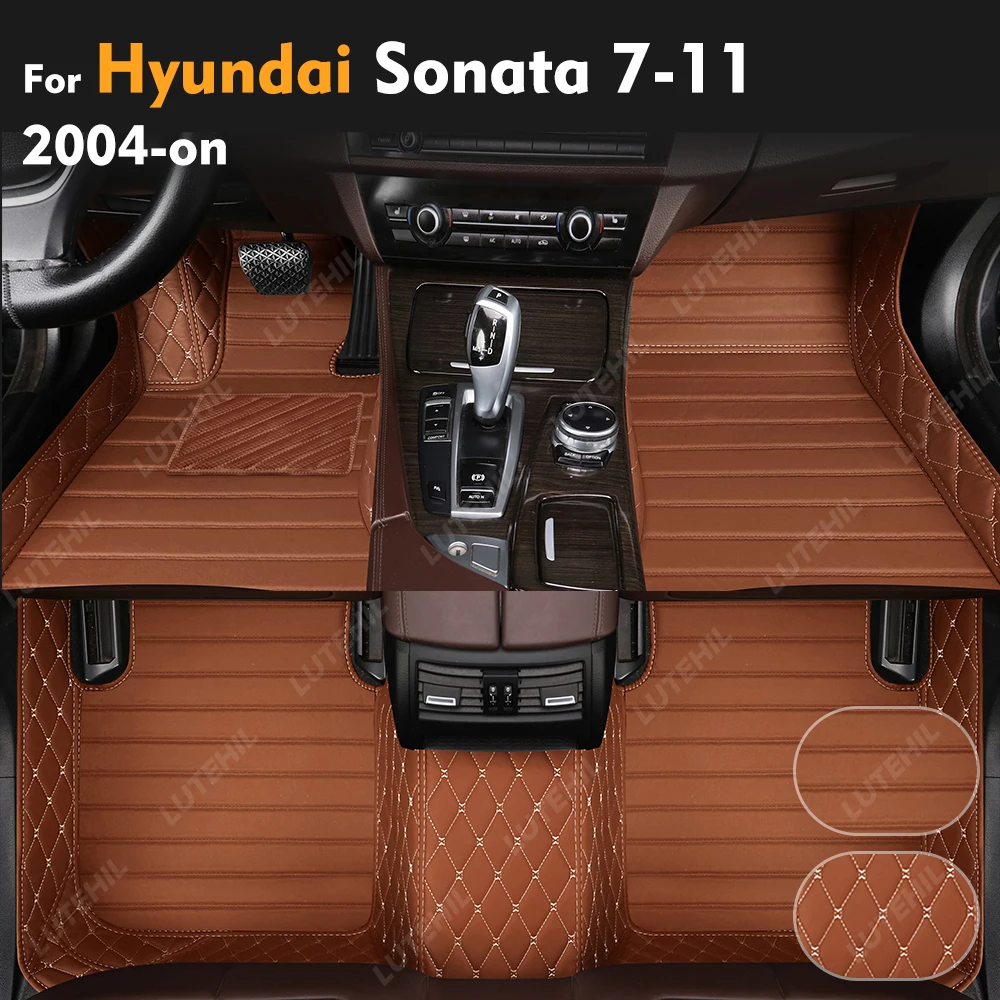 

LUTEHIL For Hyundai Sonata 7-11 2004-on Custom Car Floor Mat Automobile Carpet Cover Interior Accessories 2023 2022 2021 2020