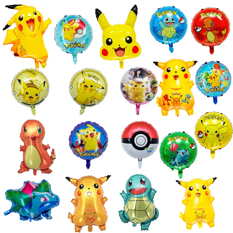 Pokemon Pikachu Balloon pikachu Party Supplies Pikachu Balloon Balloons For Kids Birthday Party Dcorations Baby Shower Gift Toys