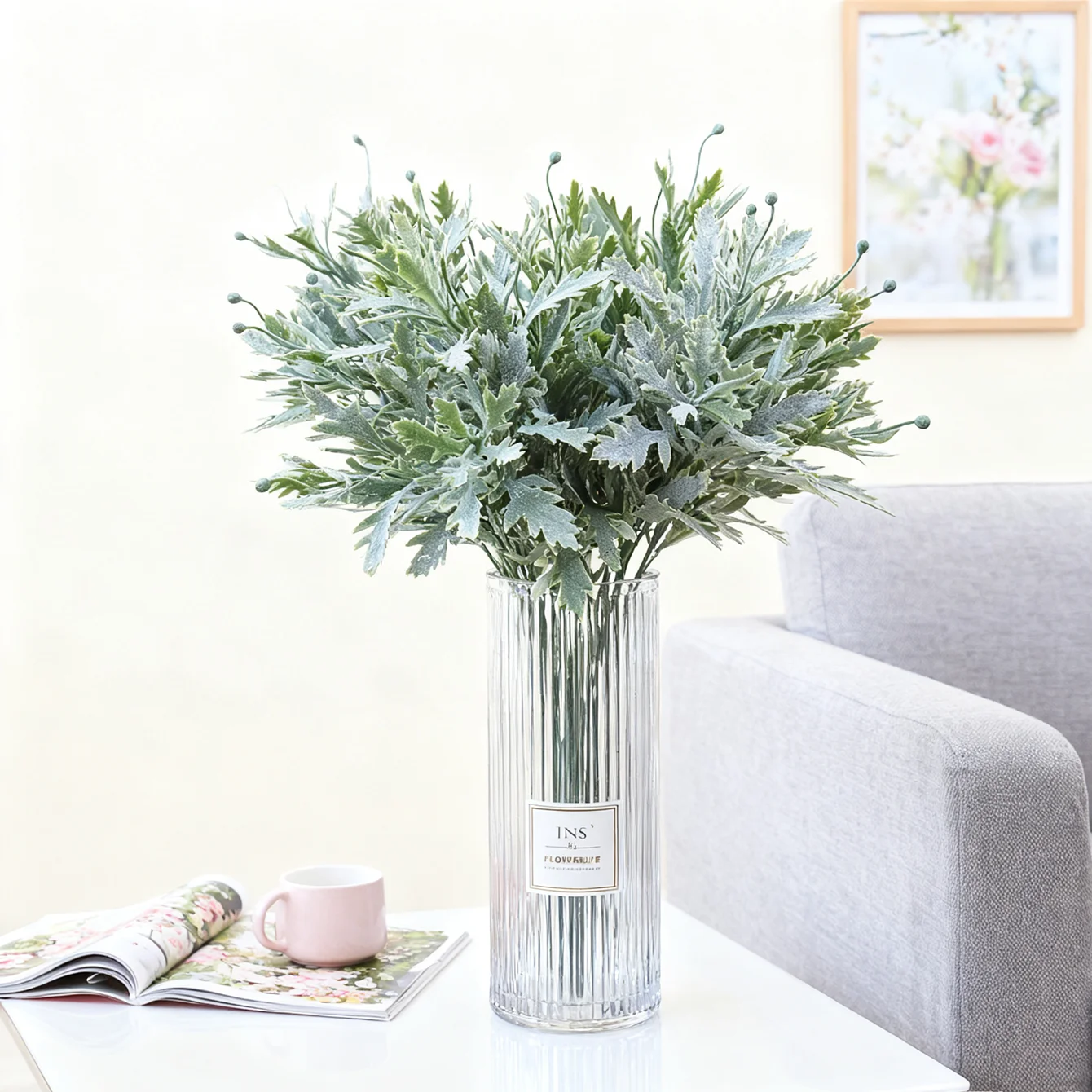 Künstliche Chrysanthemenblätter Blumenvase Heim Hochzeit Fotografie Dekoration Brautstrauß Kranz Material Outdoor Garten
