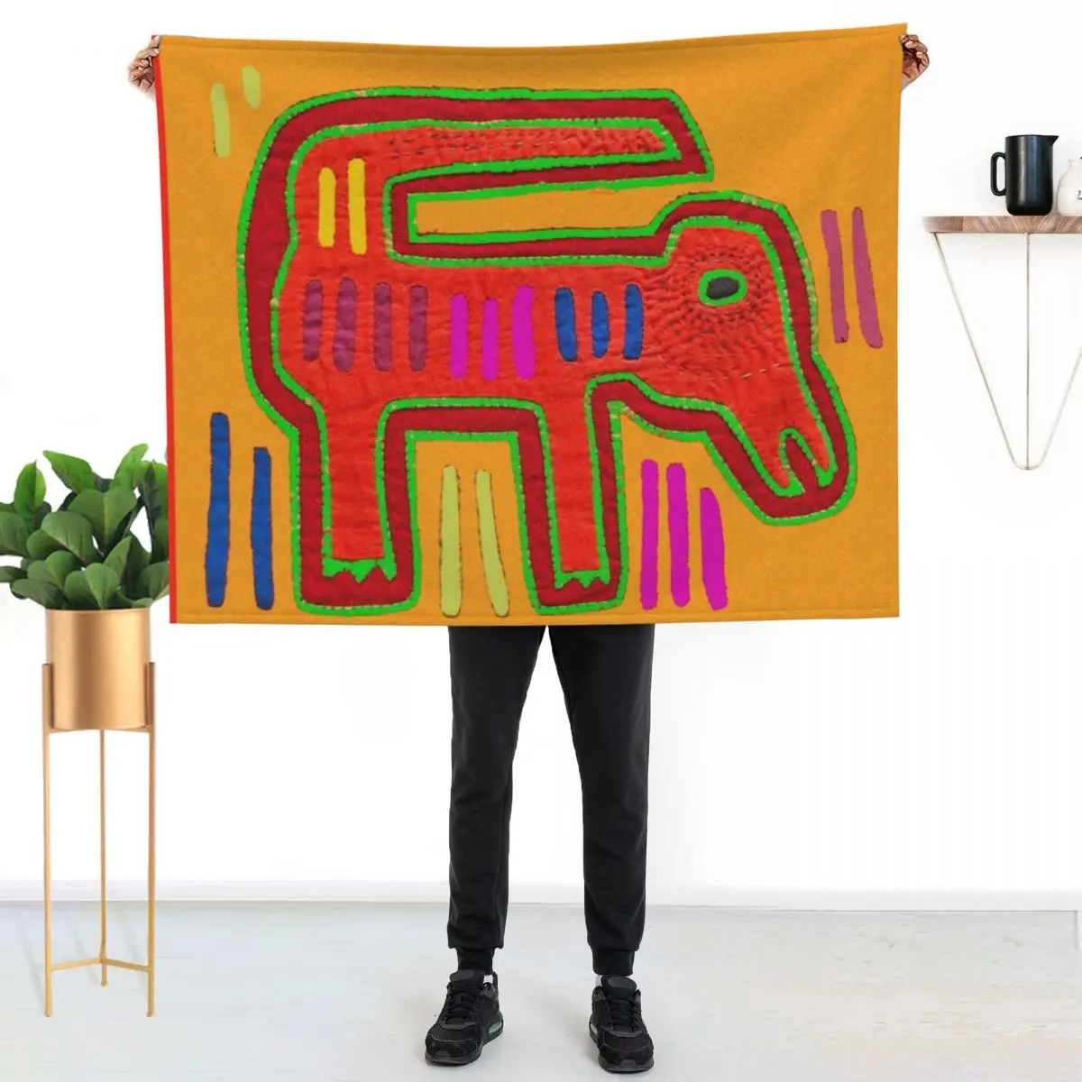 Mola Perro Throw Blanket for sofa Travel Bed For Decorative Sofa wednesday Plush Blankets