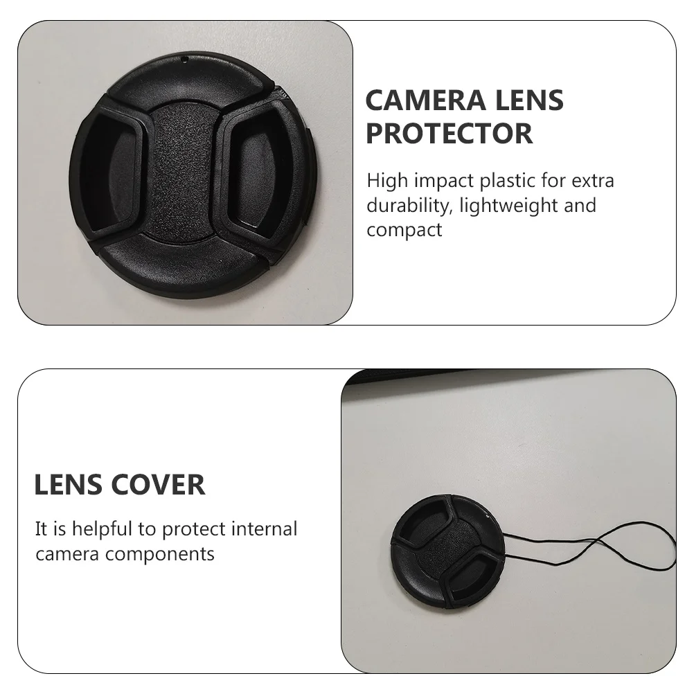 

4 pcs 62Mm Lens Cover Dustproof Splashproof Camera Lens Protector For Quick Mounting Detaching Waterproof Anti-Dust Cover