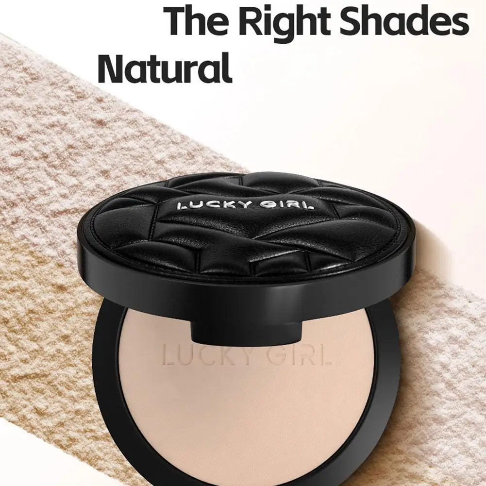 

Pressed Powder Waterproof Long-lasting Full Coverage Face Compact Setting Powder Makeup Foundation Oil Control Cosmetics 2 Color