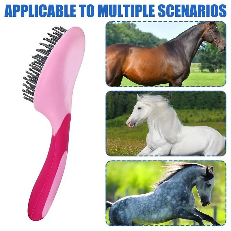 

Mane Pulling Comb For Horses Professional Mane And Tail Brush With Humanized Handle Horse Grooming Brushes Mane Brush