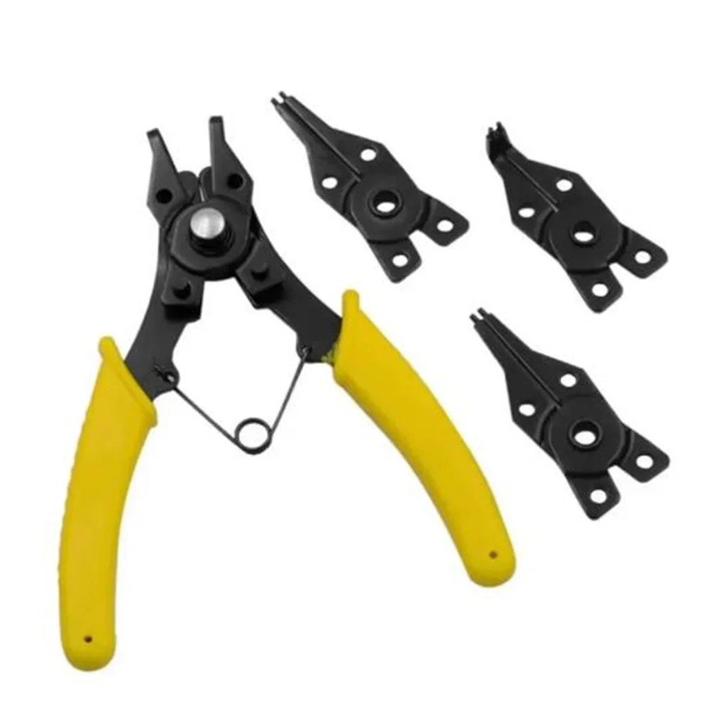 4 IN 1 Multifunctional Snap Ring Pliers Multi Tools Crimp Tool Internal External Remover Retaining Circlip