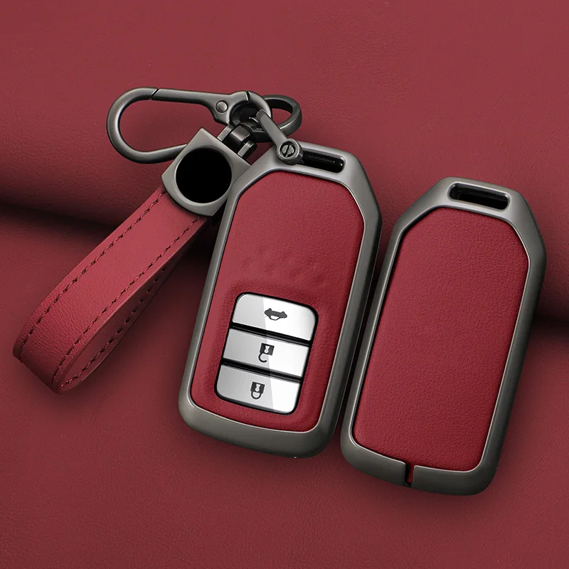 

Zinc Alloy Car Remote Key Cover Case Shell For Honda Civic City Accord CRV CR-V XR-V Odyssey Vezel Jade Crider Fit Accessories