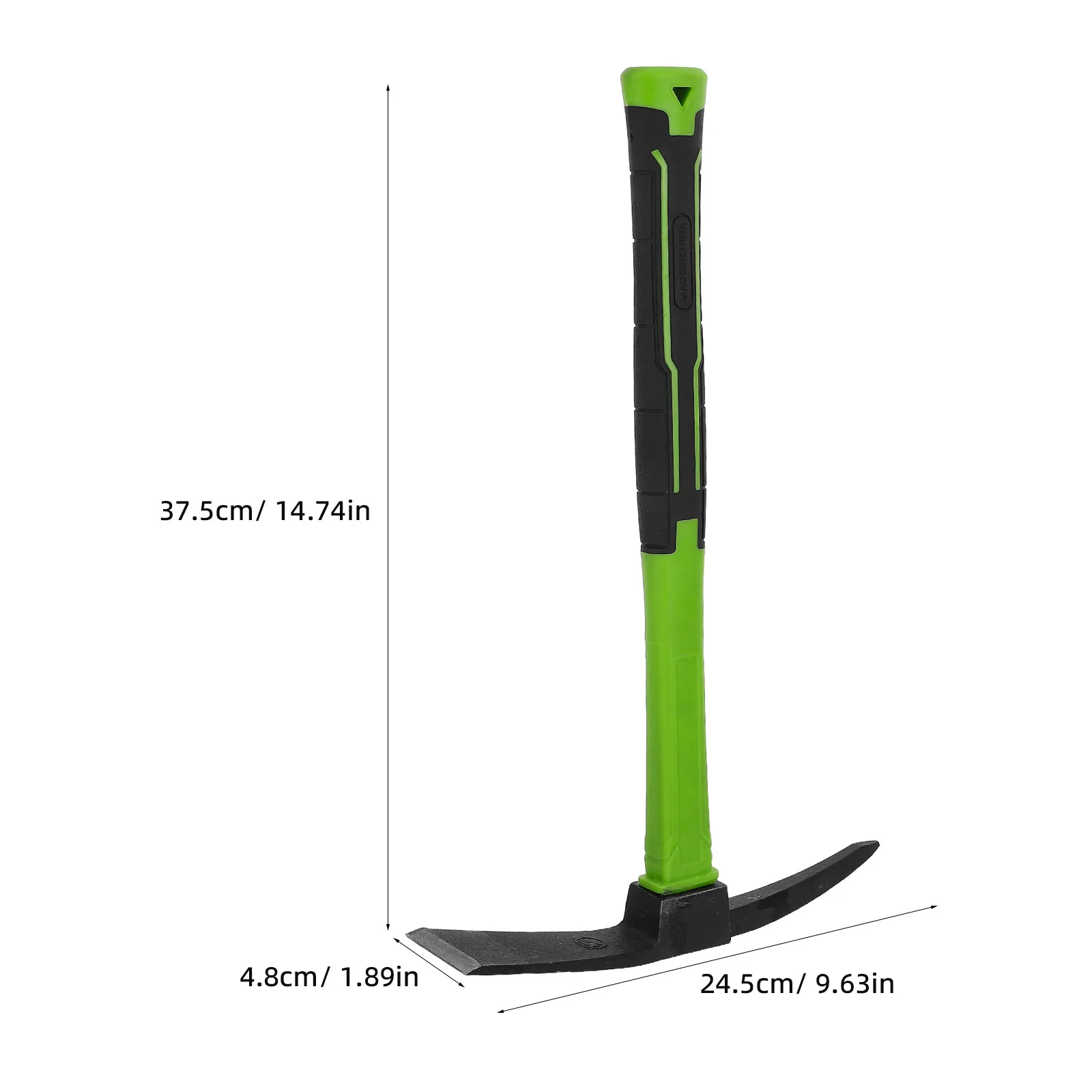 High Hardness Manganese Steel Pickaxe Dual-Ended Garden Mattock Small Pick Hoe for Digging Rock Breaking Stump Removal Trail