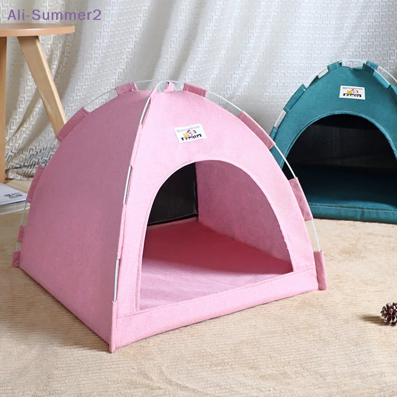 {Summer2} {Summer2} Haustierzelt für vier Jahreszeiten, Katzen- und Hundehaus, Sommer, atmungsaktives, faltbares Katzenhaus für den Außenbereich, Haustierbedarf