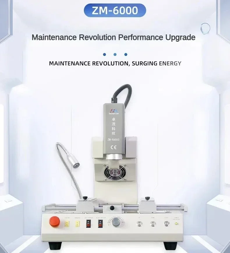 BGA repair table ZM-R6000 infrared heating system computer notebook mobile phone motherboard chip maintenance