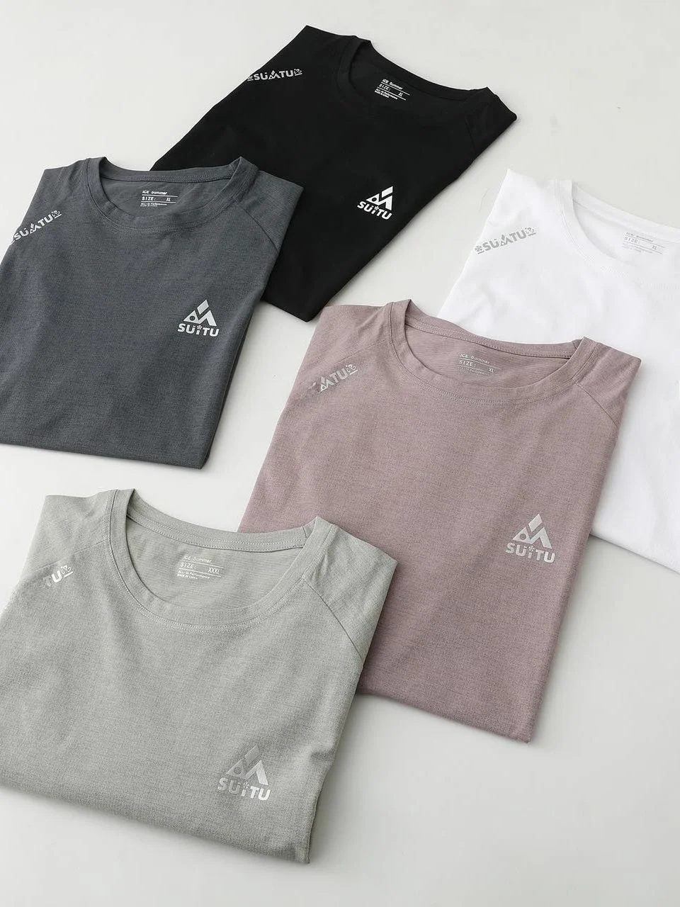 Quick Dry Breathable Men's Summer Lightweight Comfortable Cool Feeling Versatile Sports Casual Short Sleeve T-Shirt Outdoor M...