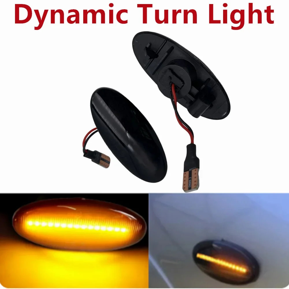 LED New Dynamic Turn Signal Lamp Side Marker Light For Nissan NV200 X-trail Qashqai J10 Cube Juke F15 Leaf Micra K13 Auto Parts