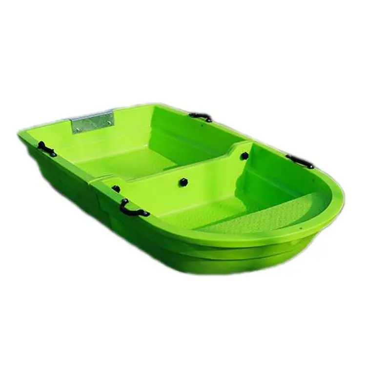 Foldable Pe Plastic Fishing Boat Double Layer Portable Removable Rowing Boat Water Sports Double Rugged Equipment Equipment