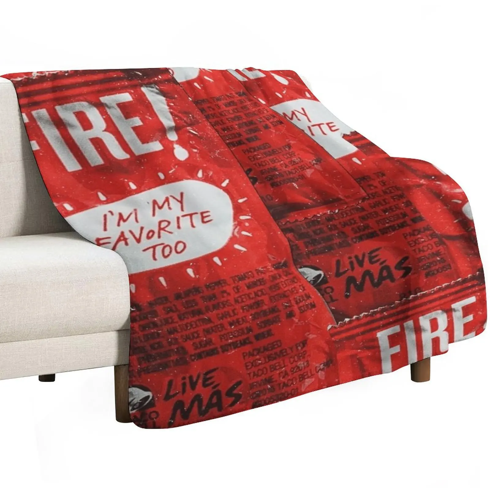 taco bell fire blanket Throw Blanket decorative Blankets For Bed Decorative Beds Kid'S Soft Big Blankets
