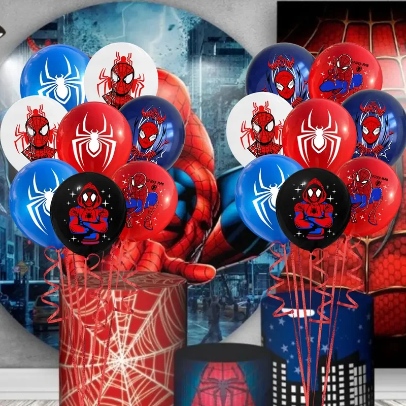 مجموعة إعداد تزيين حفلات أعياد الميلاد من سلسلة Marvel Anime Spiderman، لوازم الحفلات للأطفال، هدية للبطل الخارق على شكل سبايدر فلوت غلوب