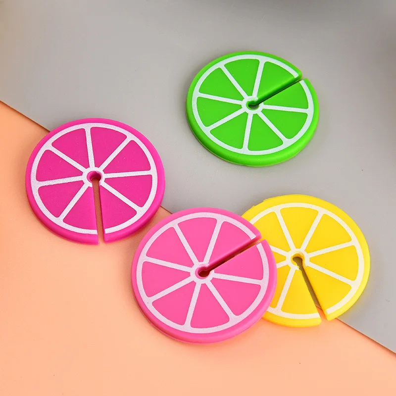 Ornamento di limone in silicone per vetro da 8 pezzi, riconoscente per bicchiere di vino, pennarello per bicchiere di vino per feste, riutilizzabile, adatto per bar, feste, cucina