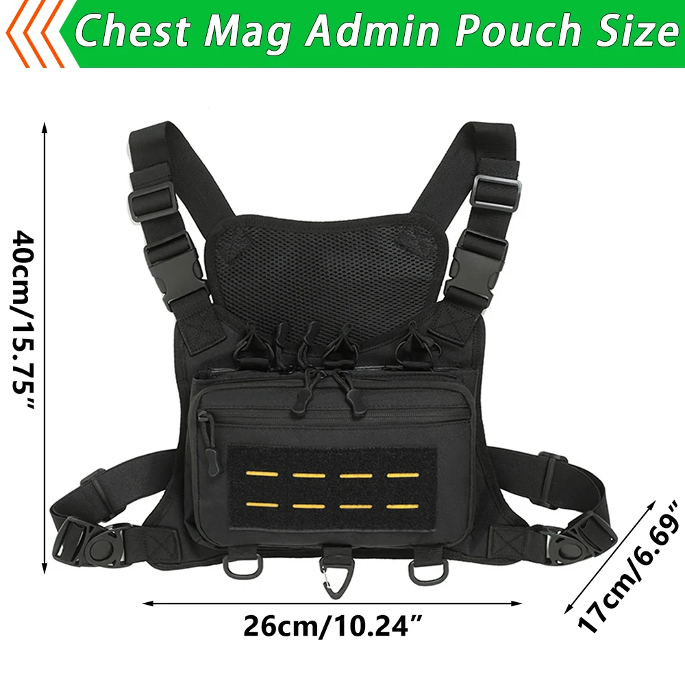 التكتيكية الصدر المشرف حقيبة مول ماج الحقيبة الصيد فائدة الصدر حزمة تلاعب الحقيبة EDC الأدوات المنظم #6