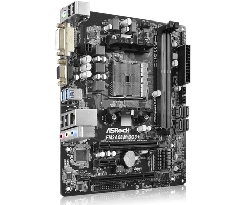 ASRock FM2A68M-DG3+ Moderkort Sockel FM2+ AMD A68H DDR3 32GB Micro ATX PCIe 3.0 Stöder A10 785 A8 750 A10 786 A8 550 X4 760 12 best sales fm2 - №1