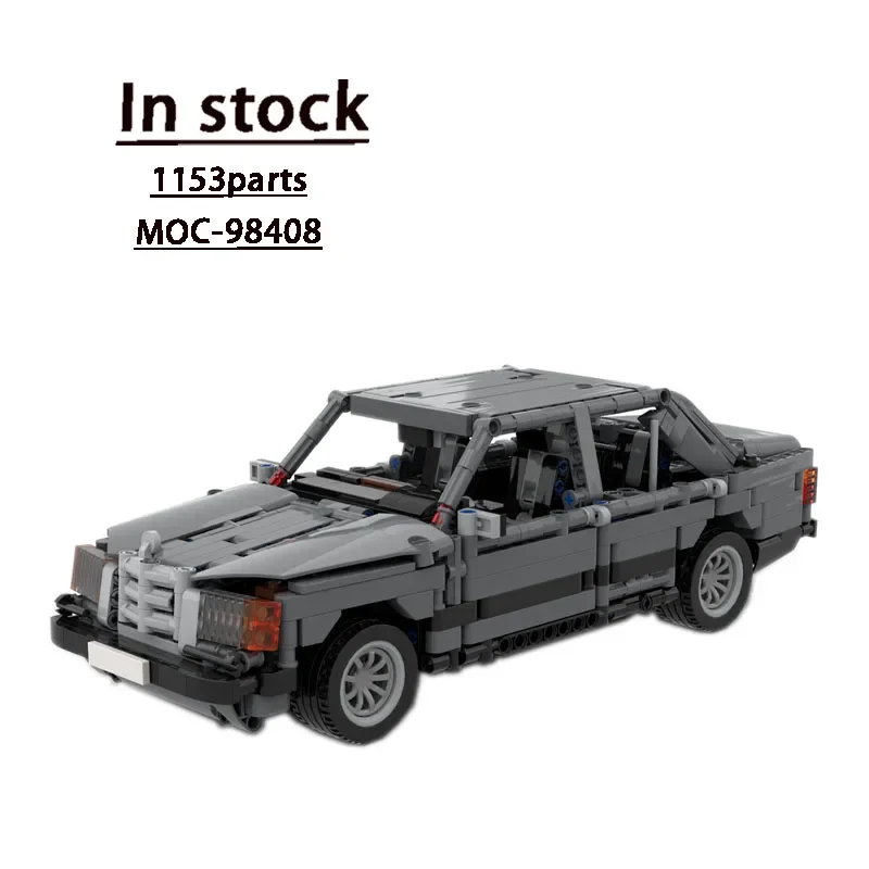 

MOC-98408W124 Classic Sports Car Assembly Stitching Building Blocks Model 1153 Parts Kids Birthday Building Blocks Toy Gift