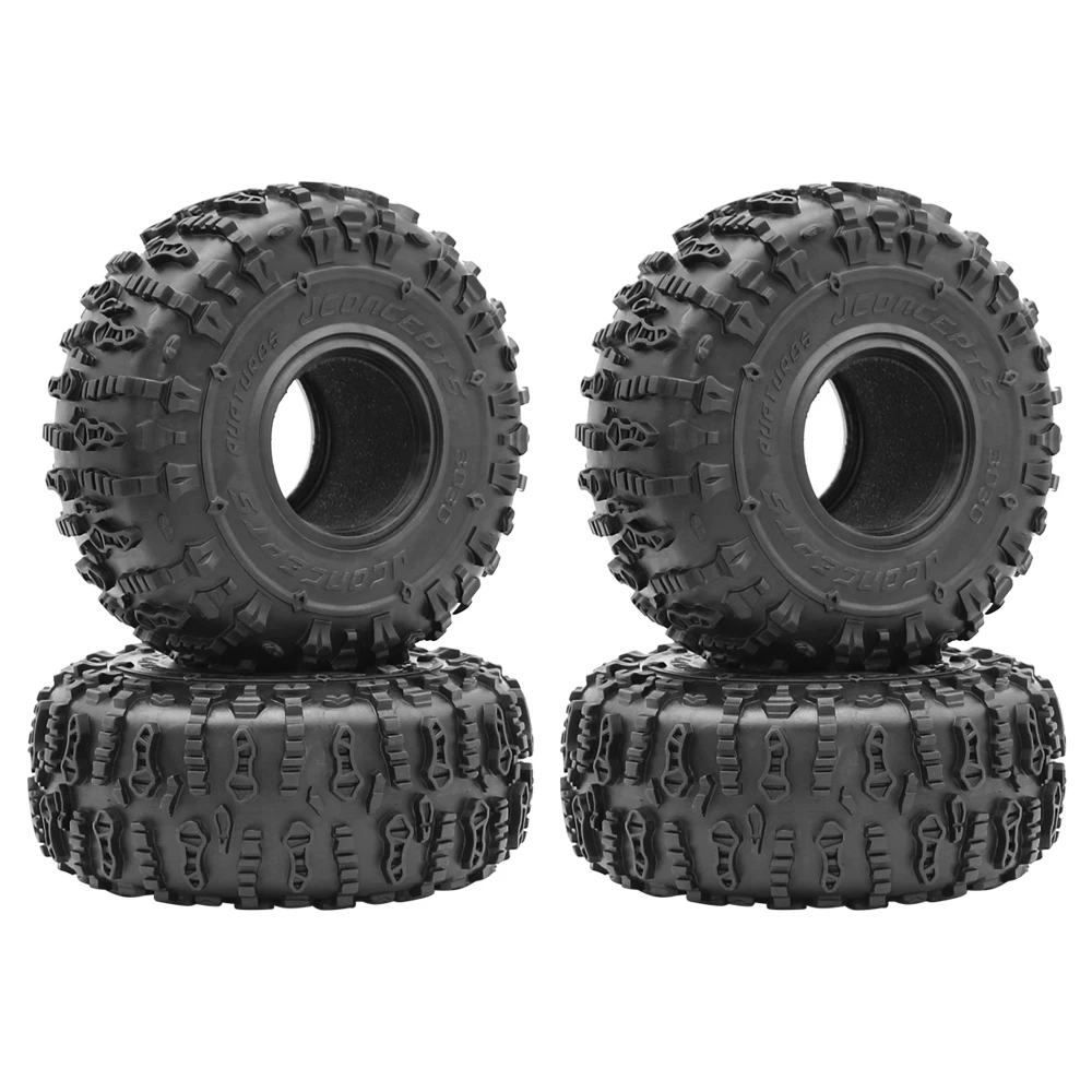 Pneus de borracha para carro RC, rastreador, Jeep Wrangler, Wraith RR10, RBX10, Capra SCX10, 2.2 rodas, 150x65mm, 2.2 rodas