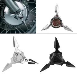 Cubierta de tuerca de tapa de eje delantero de motocicleta ABS Spun Blade Spinning para Harley Dyna Softail Touring Street Glide Sportster XL VRSC XG