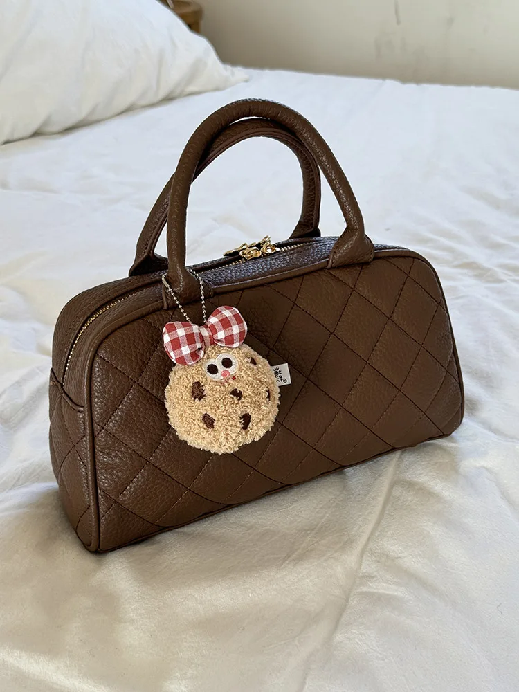 

Autumn Winter Vintage Handbags for Women Korean Texture Soft PU One Shoulder Bag Casual Large Capacity Travel Bags Trend