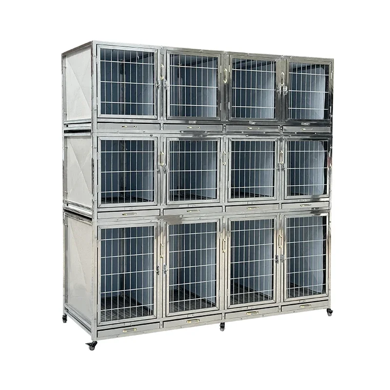 

AAPet Store Foster Dog Cage Stainless Steel Solid Multi-layer Cage Pet Supermarket Special Foster Cage Dog Hospitalization