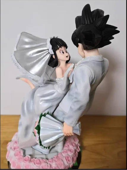 33cm Dragon Ball Z Chi-Chi Son Goku Weddding Ver Anime Figures Statue Game Kid Toy Action Figure Collection Model Birthday Gift