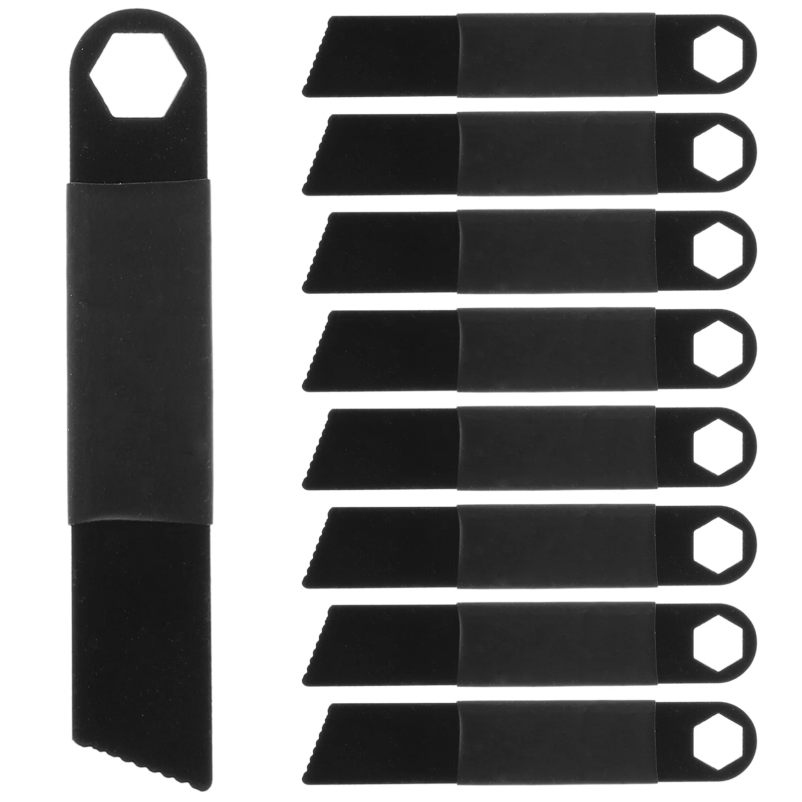 10pcs Outdoor Fire Starting Scrapers Flint Steel Rod Scraper Set For Camping Hiking Practical Emergency Fire Starter Tool